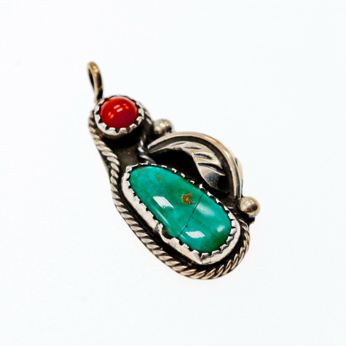 Sky Jewelry Серебряный винтажный кулон с агатом