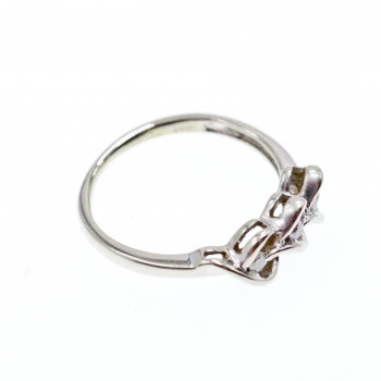 Sky Jewelry Золотое Кольцо 10К (417 проба) с Бриллиантами  Сердца