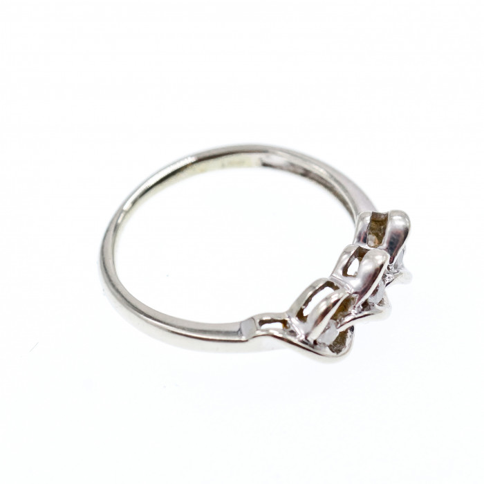 Sky Jewelry Золотое Кольцо 10К (417 проба) с Бриллиантами  Сердца