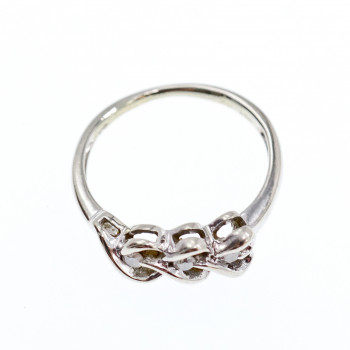 Sky Jewelry Золотое Кольцо 10К (417 проба) с Бриллиантами  Сердца