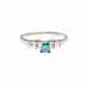 Sky Jewelry Золотое кольцо с Аквамарином и Бриллиантами