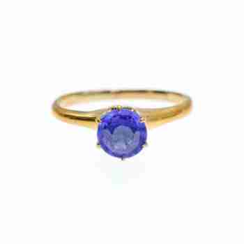 Sky Jewelry Золотое Кольцо с Танзанитом  Королева