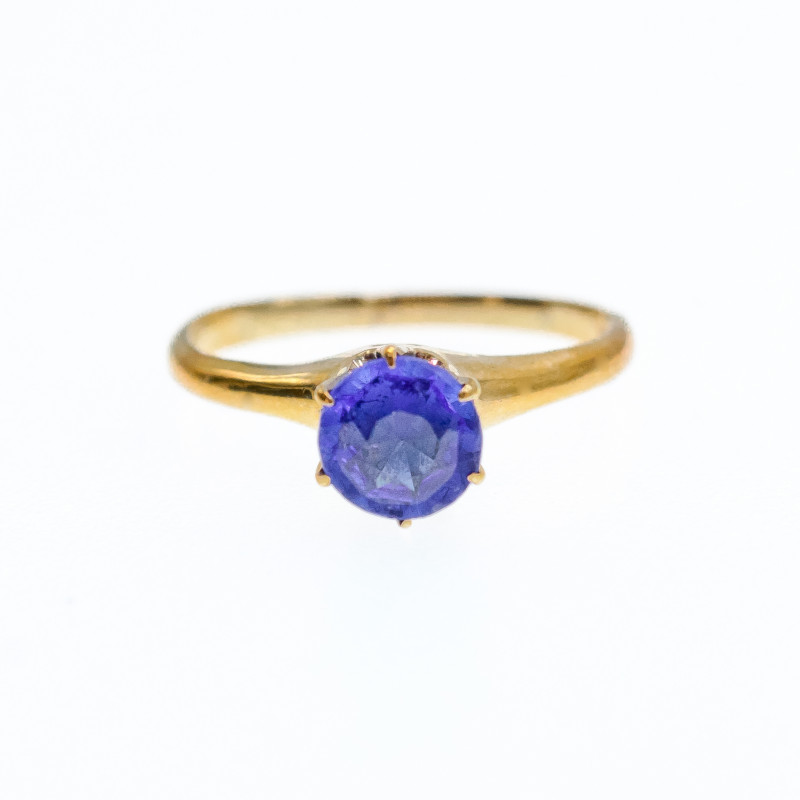 Sky Jewelry Золотое Кольцо с Танзанитом  Королева