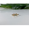 Sky Jewelry Золотое кольцо с изумрудом  Бантик