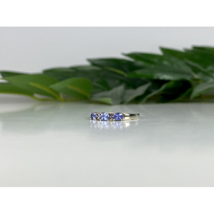 Sky Jewelry Золотое Кольцо с иолитом и бриллиантами     Нежность