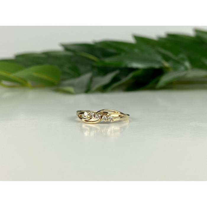 Sky Jewelry Золотое кольцо 14К (585 проба) с Бриллиантами