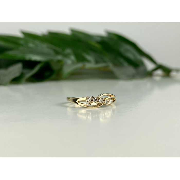 Sky Jewelry Золотое кольцо 14К (585 проба) с Бриллиантами