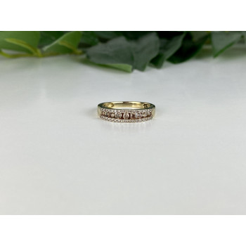 Sky Jewelry Золотое кольцо с Сапфирами и Бриллиантами