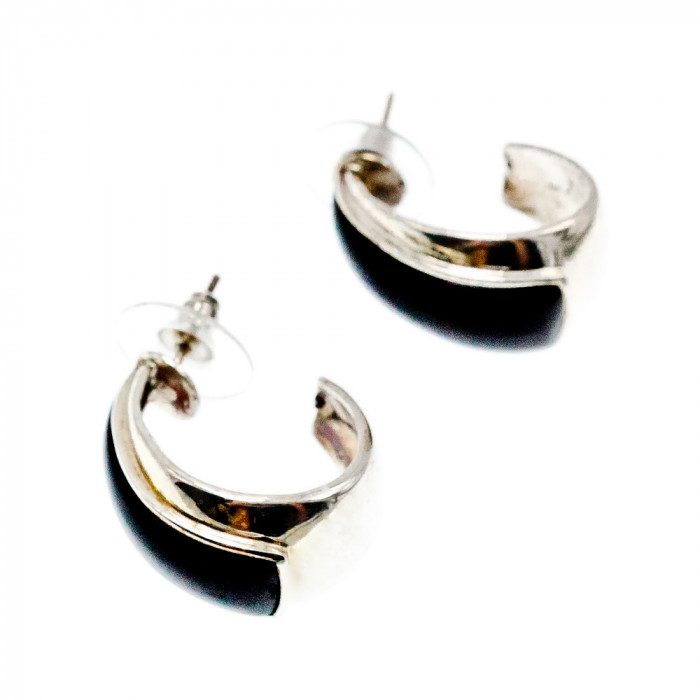 Sky Jewelry Серебряные серьги 925 проба со вставками из Нефрита