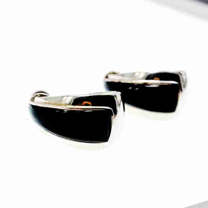 Sky Jewelry Серебряные серьги 925 проба со вставками из Нефрита