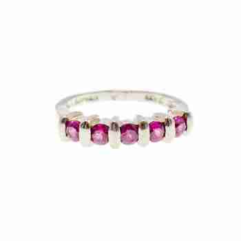Sky Jewelry Серебряное кольцо с камнями морганит  Нежность