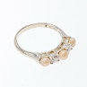 Sky Jewelry Серебряное кольцо с Жемчугом и Фианитами