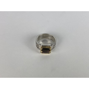 Sky Jewelry Мужское Серебряное Кольцо с камнем Галиотис