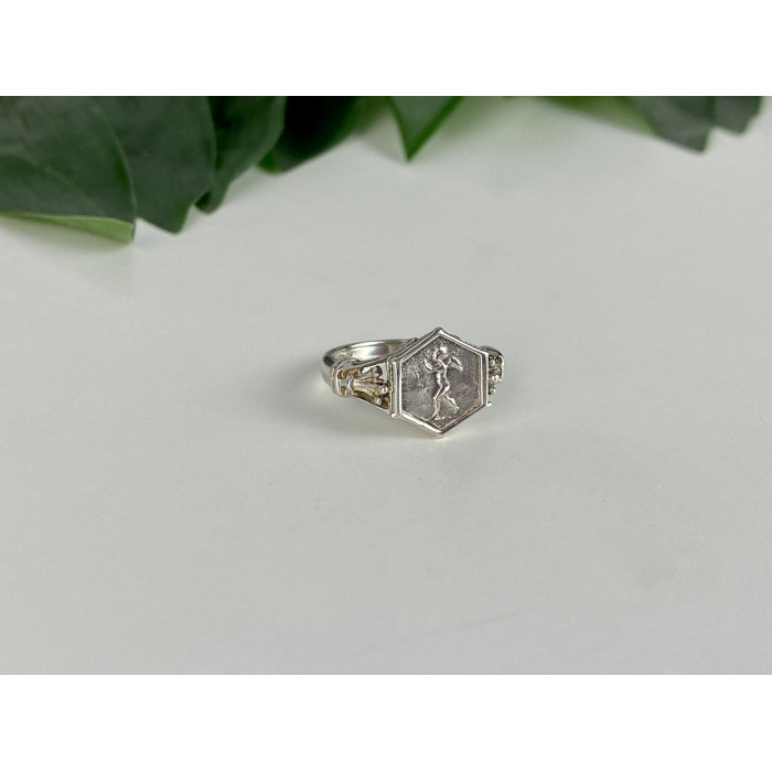 Sky Jewelry Серебряное винтажное кольцо  Ангел