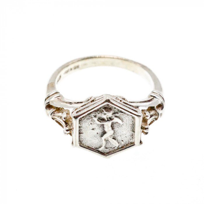 Sky Jewelry Серебряное винтажное кольцо  Ангел