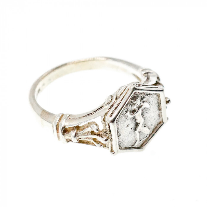 Sky Jewelry Серебряное винтажное кольцо  Ангел