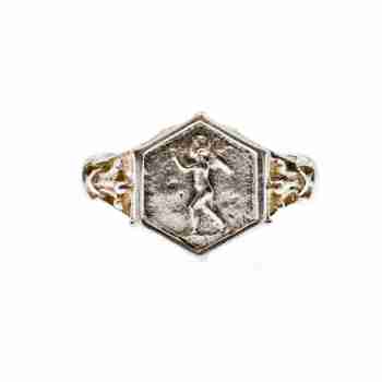 Sky Jewelry Серебряное винтажное кольцо  Ангел