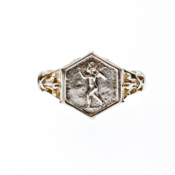 Sky Jewelry Серебряное винтажное кольцо  Ангел