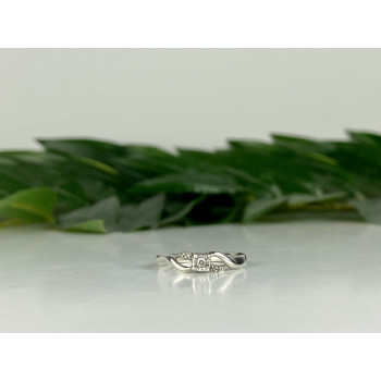 Sky Jewelry Серебряное кольцо 925 проба с белым Сапфиром  Нежность