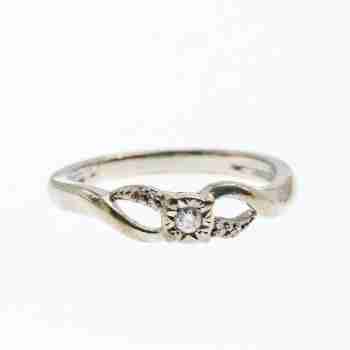 Sky Jewelry Серебряное кольцо 925 проба с белым Сапфиром  Нежность