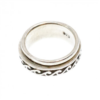 Sky Jewelry Серебряное кольцо для снятия стресса  Спинер