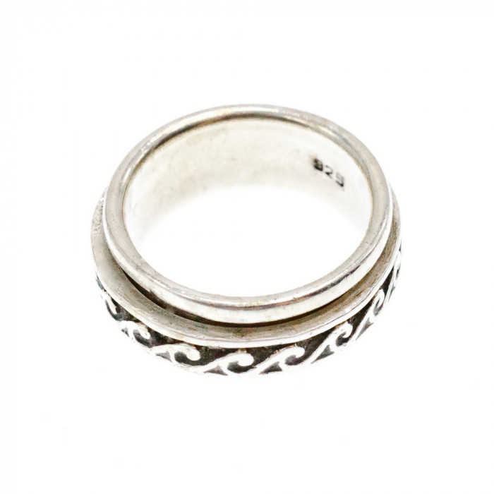 Sky Jewelry Серебряное кольцо для снятия стресса  Спинер