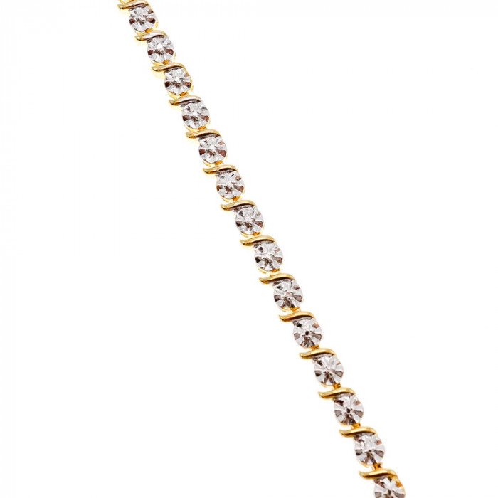 Sky Jewelry Серебряный браслет в позолоте Сердце