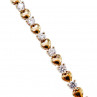 Sky Jewelry Серебряный Браслет в позолоте 925 пробы с Фианитами  Сердце