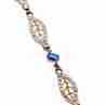 Sky Jewelry Серебряный браслет в позолоте 925 пробы с Сапфирами