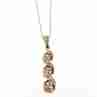 Sky Jewelry Золотая цепочка с кулоном с бриллиантами  Наслаждение