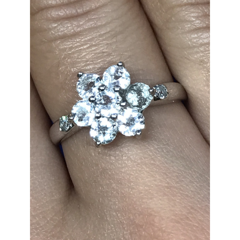 Sky Jewelry Серебро 925 пробы кольцо с фианитом