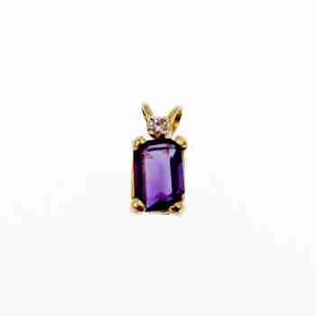 Sky Jewelry Золотой кулон с турмалином и бриллиантом