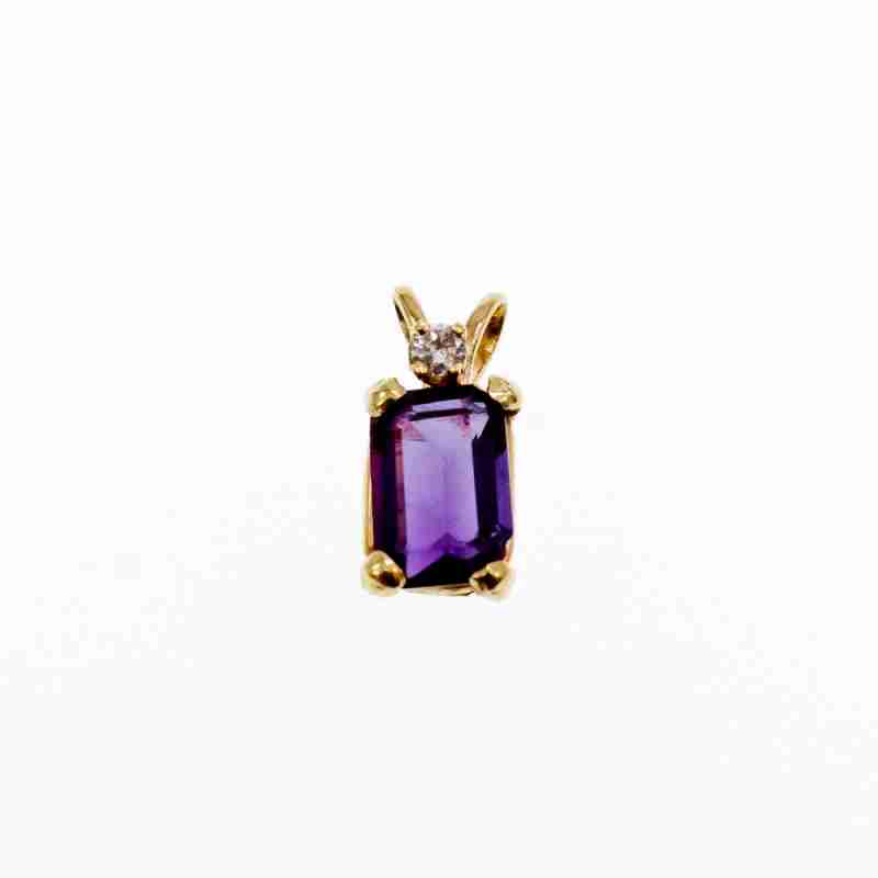 Sky Jewelry Золотой кулон с турмалином и бриллиантом