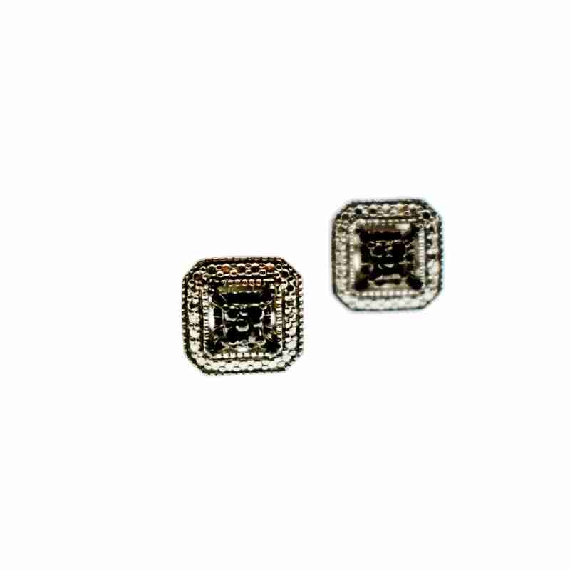 Sky Jewelry Серебряные серьги-гвоздики с камнями черная Шпинель