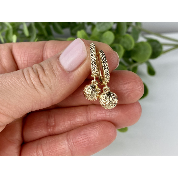 Sky Jewelry Золотые серьги 14К 585 проба    Наслаждение