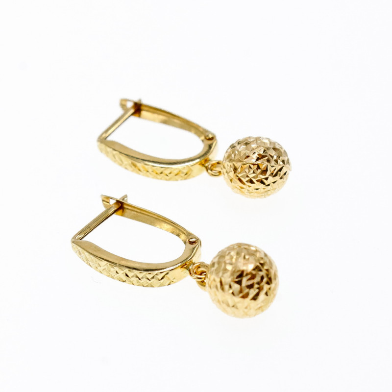 Sky Jewelry Золотые серьги 14К 585 проба    Наслаждение