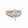 Sky Jewelry Серебряное кольцо в позолоте 925 проба с Фианитами