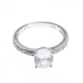 Sky Jewelry Серебряное Кольцо 925 пробы с Фианитами  *Блеск Алмаза*