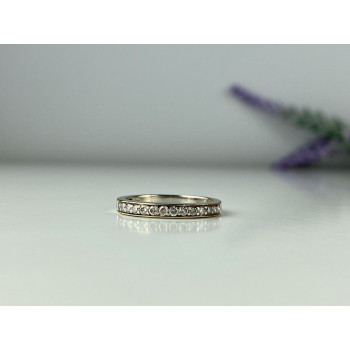 Sky Jewelry Золотое кольцо 10К (417 проба) с белыми сапфирами