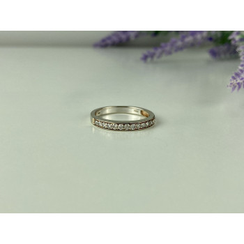 Sky Jewelry Золотое кольцо 10К (417 проба) с белыми сапфирами