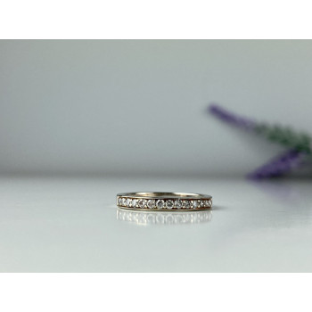 Sky Jewelry Золотое кольцо 10К (417 проба) с белыми сапфирами