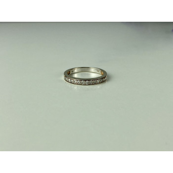 Sky Jewelry Золотое кольцо 10К (417 проба) с белыми сапфирами