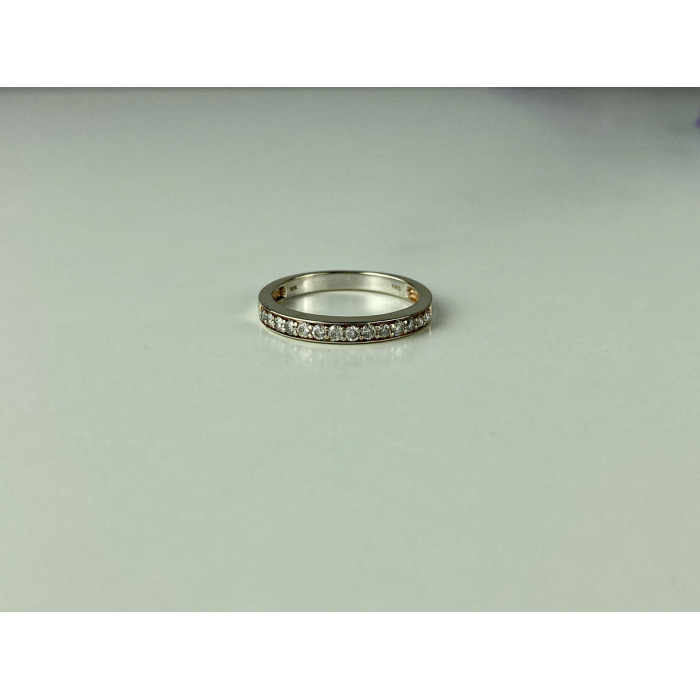 Sky Jewelry Золотое кольцо 10К (417 проба) с белыми сапфирами