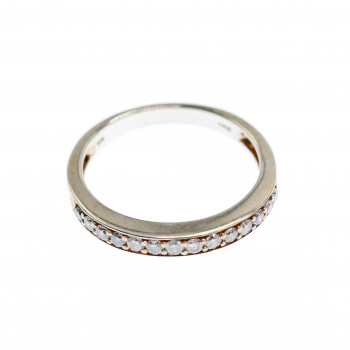 Sky Jewelry Золотое кольцо 10К (417 проба) с белыми сапфирами