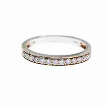 Sky Jewelry Золотое кольцо 10К (417 проба) с белыми сапфирами