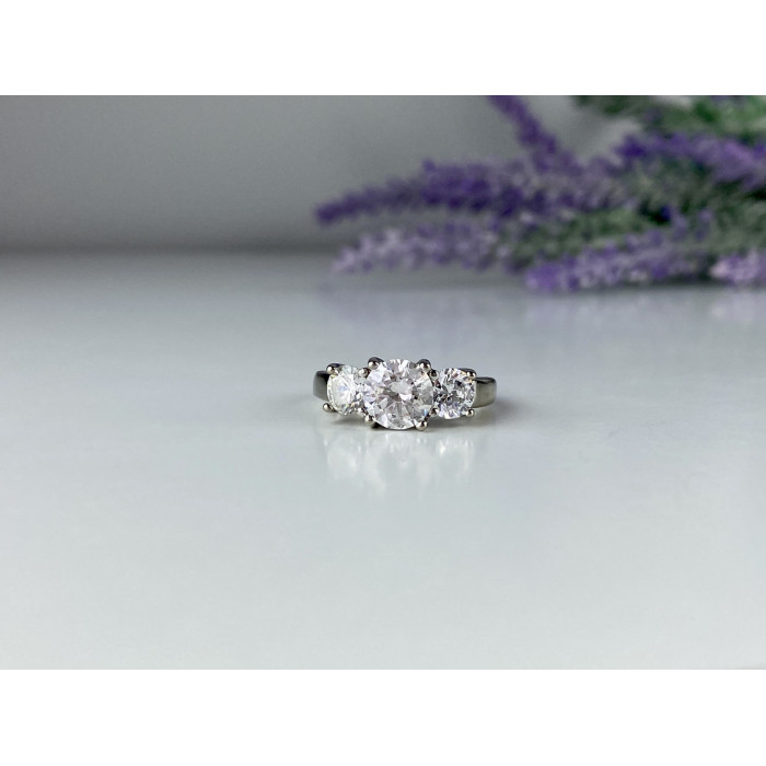 Sky Jewelry Серебряное кольцо 925 пробы с Фианитами  *Сияние*