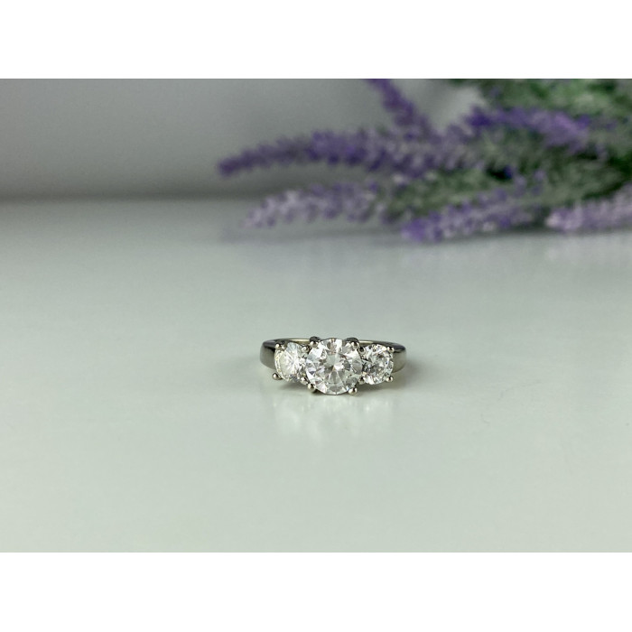 Sky Jewelry Серебряное кольцо 925 пробы с Фианитами  *Сияние*