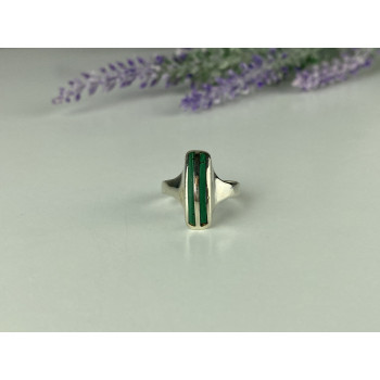 Sky Jewelry Серебряное кольцо со вставками из Малахита
