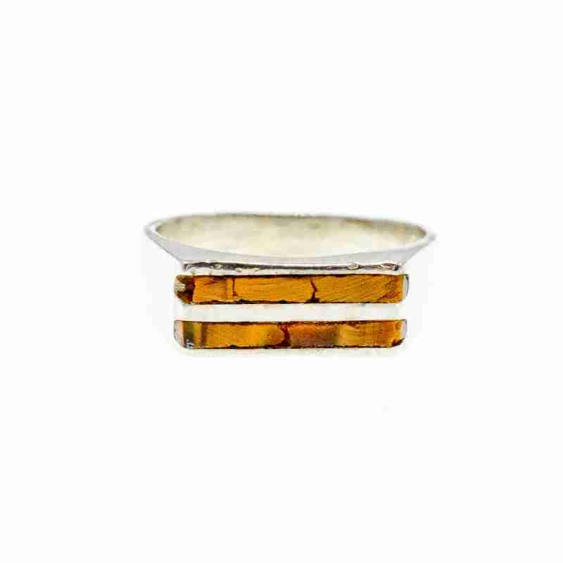 Sky Jewelry Серебряное кольцо 925 пробы со вставками из Яшмы