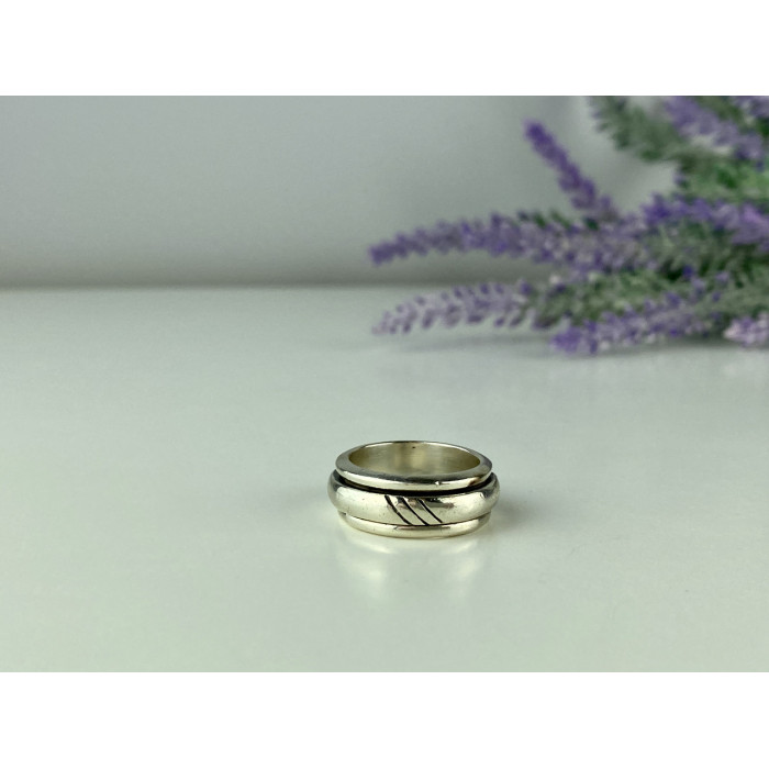 Sky Jewelry Серебряное кольцо для снятия стресса  Спинер 2